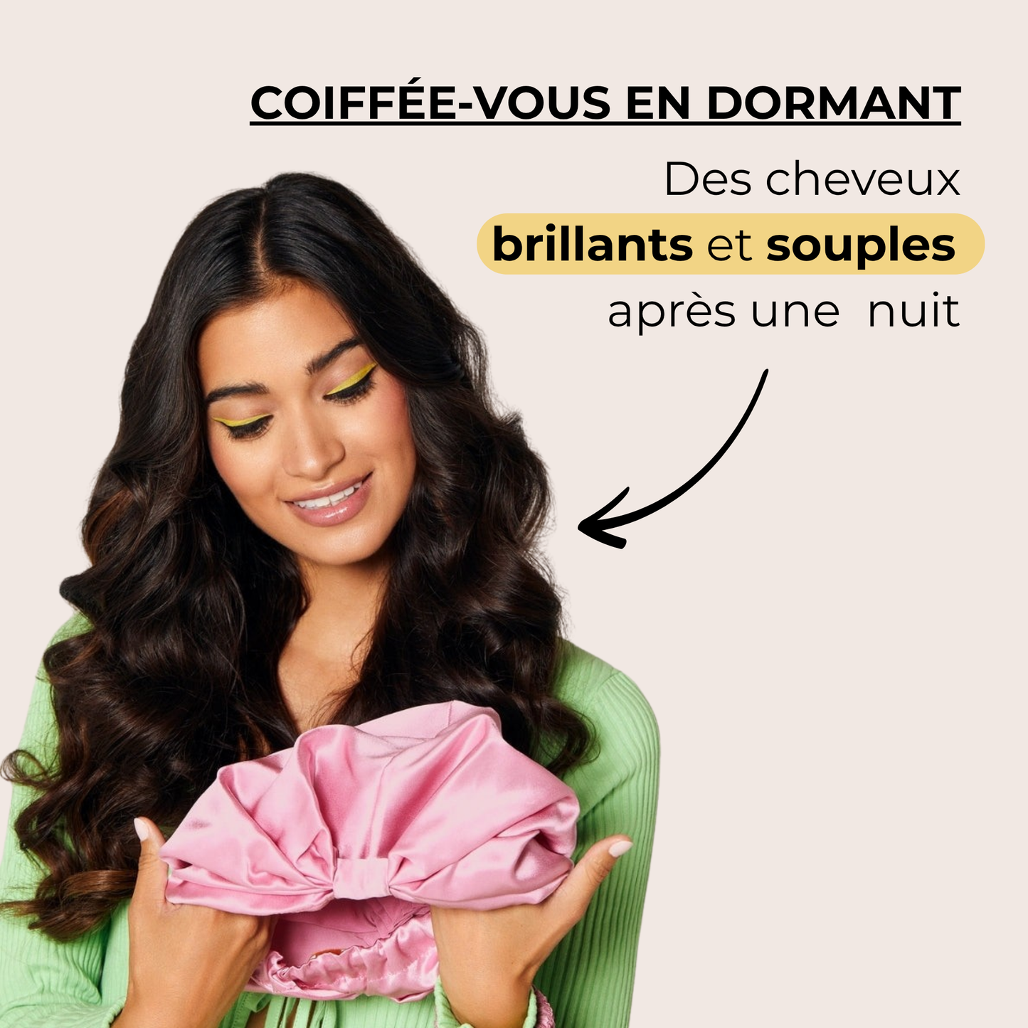 Bonnet de protection capillaire en soie