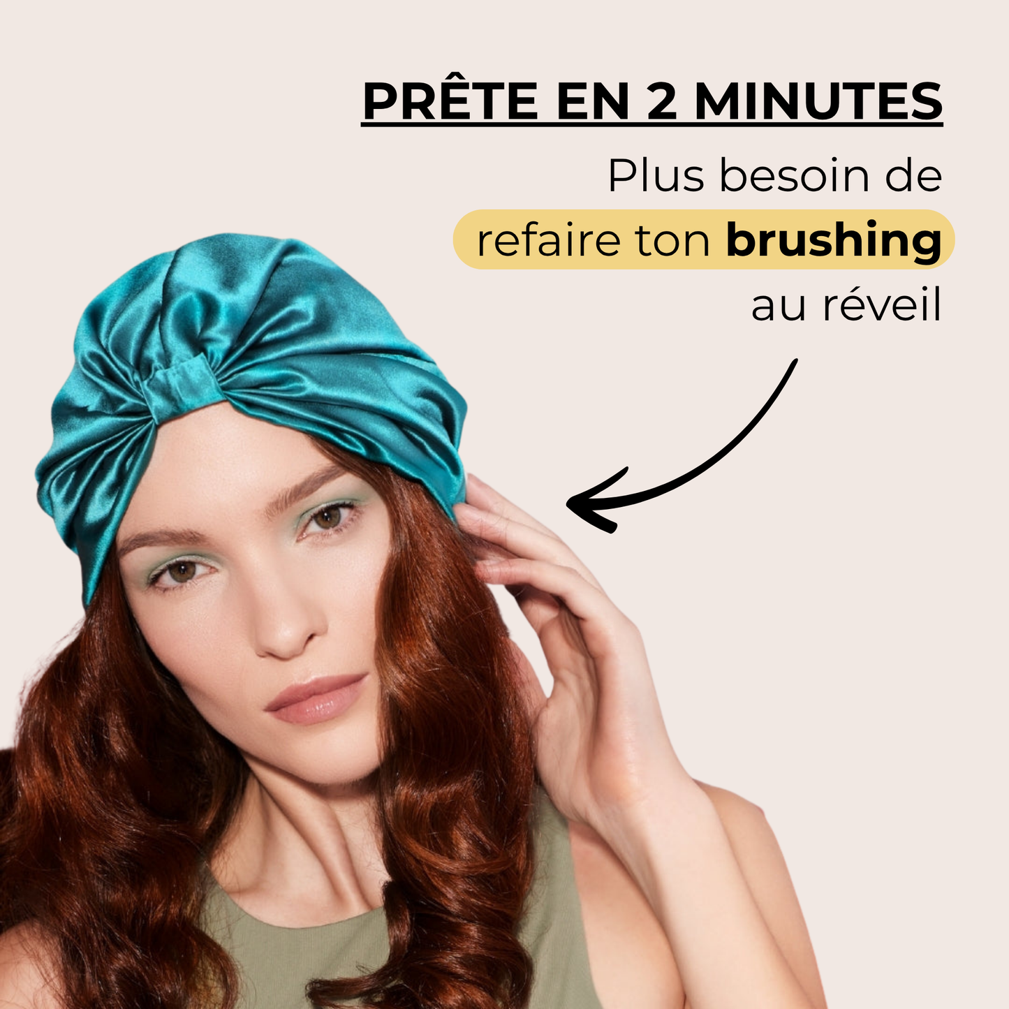 Bonnet de protection capillaire en soie