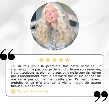 Bonnet de protection capillaire en soie