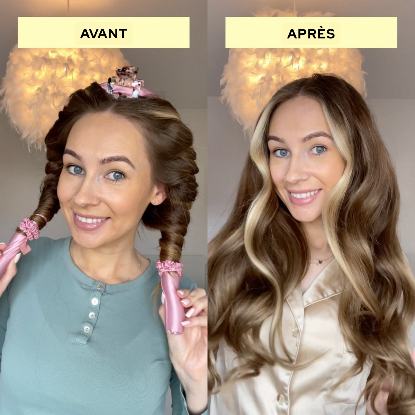 Curler sans chaleur en soie
