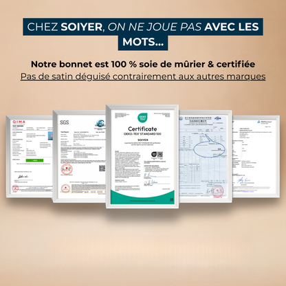 Bonnet en soie prenium