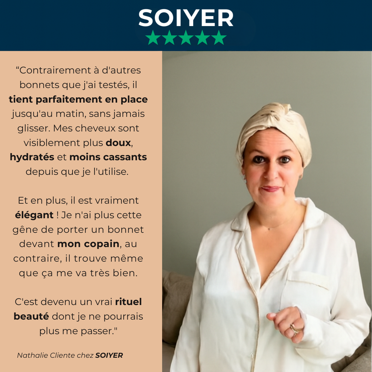 Bonnet en soie prenium